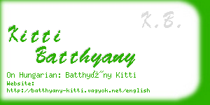 kitti batthyany business card